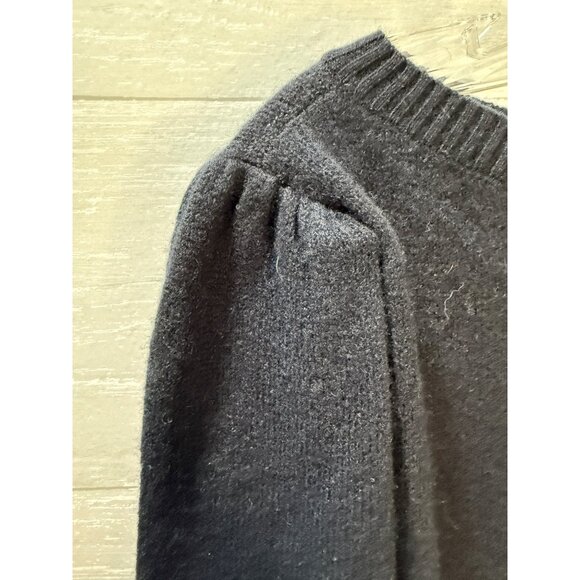 Nordstrom Black‎ Cashmere Sweater L Ribbed Cuffs & Neckline - Picture 9 of 12